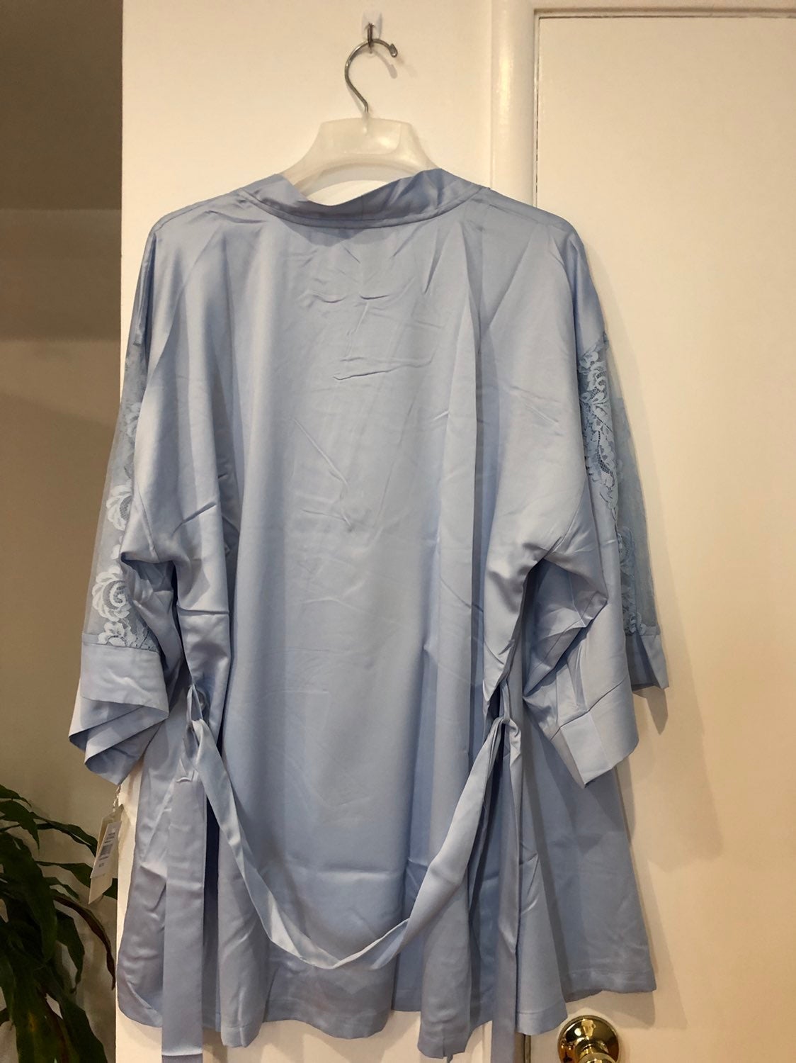 Bridal Baby Blue kimono robe XL