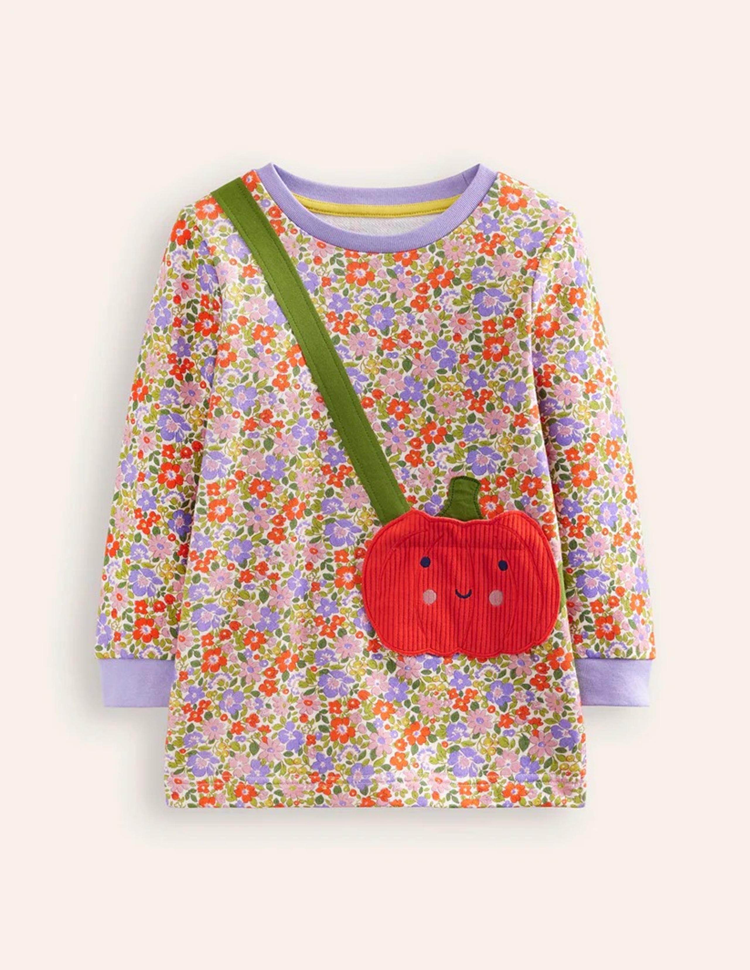 NWOT Mini Boden Appliqué Bag Tunic 5-6Y
