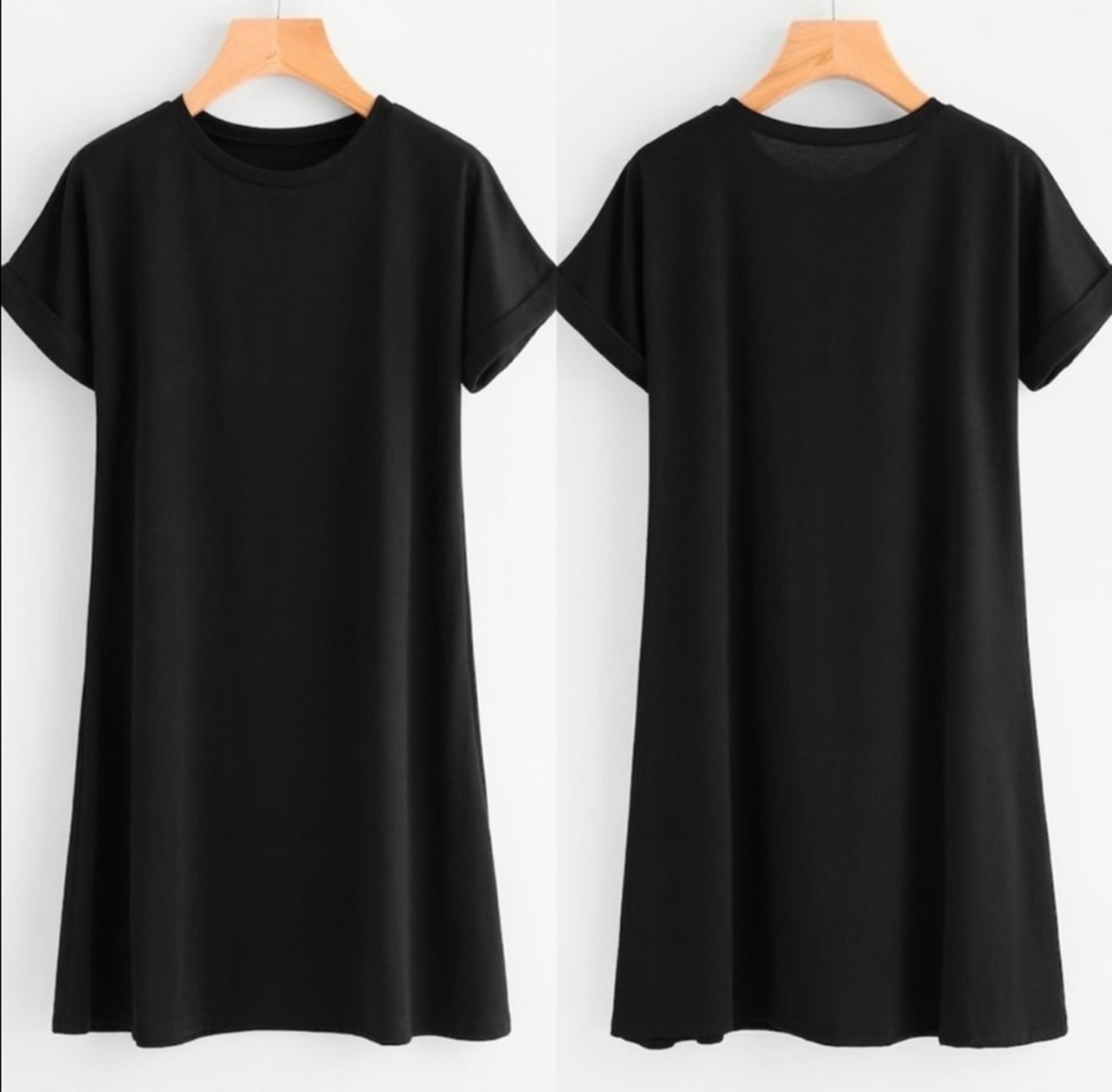 H&M Divided Classic Black Mini T-Shirt Dress Size Small