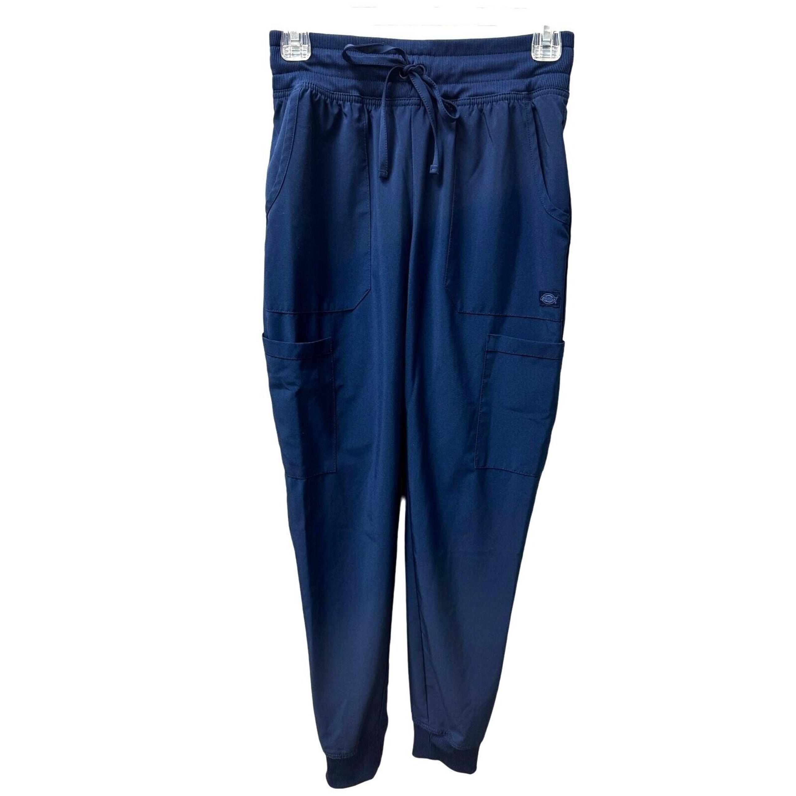 Dickies Women Scrub Pants Joggers Navy XS Pull Ons