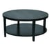 OSP Home Furnishings Work Smart Merge 36 Round Coffee Table. Black #55350