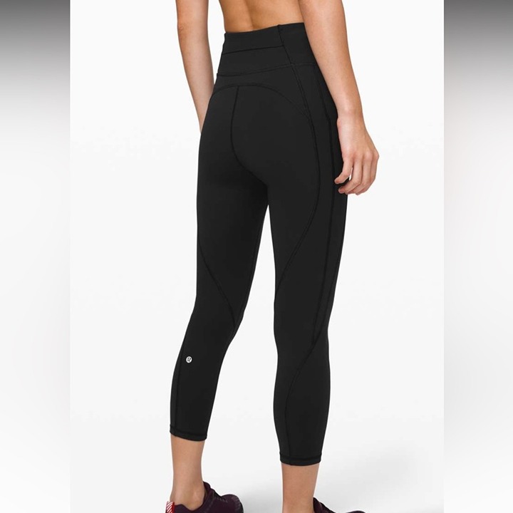 Lululemon Time To Sweat Crop 23 Black Size 4 NEW WITH TAGS