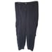 Chicos The Ultimate Fit Black Silk Cargo Elastic ANKLE Pants