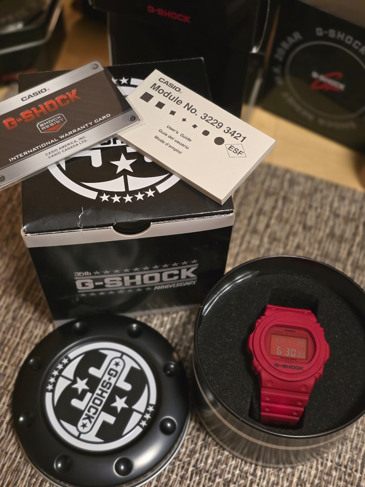 G-SHOCK DW-5735C-4JR 35th Anniversary RED OUT. Near Mint!