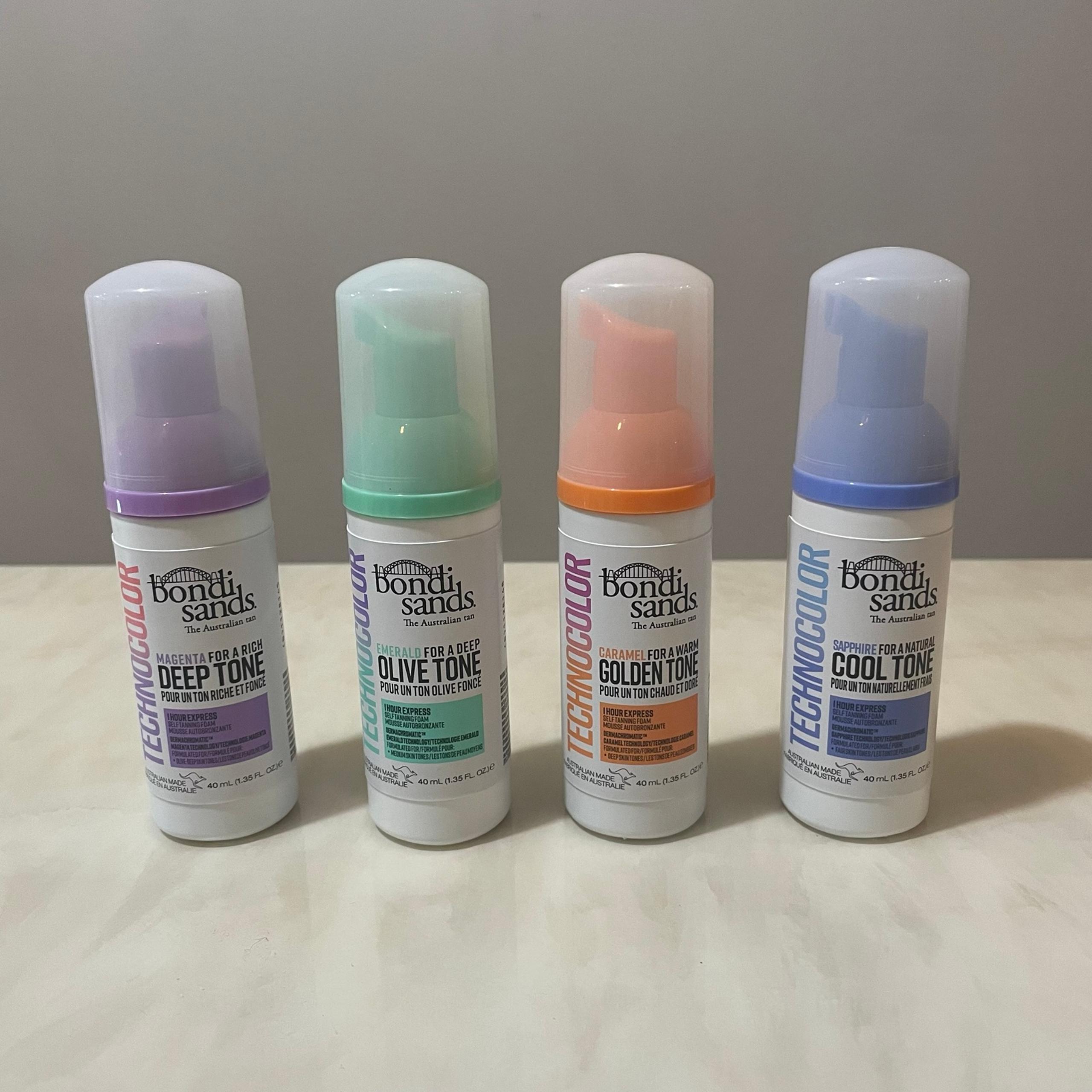Bondi Sands Technocolor 1 Hour Express Self Tanning Foam Trial 4 bundle set