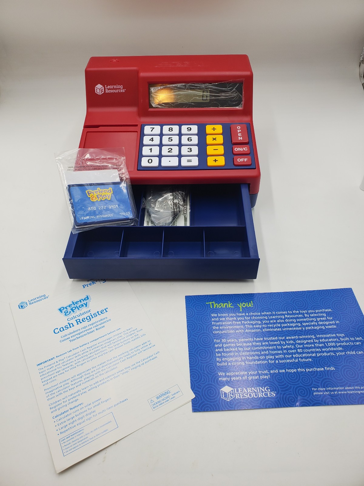 Learning Resources Pretend & Play Calculator Cash Register