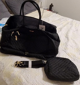 New Large Women Travel Duffle Bag - Carry on Overnight Bag Weekend Travel Duffel