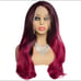Red/Burgundy ombre 24 inch Long Straight