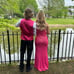 Hot pink prom dress
