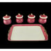 Lord & Taylor Vintage 4 Teacups with Lids and Serving Tray Set Japan Ceramic