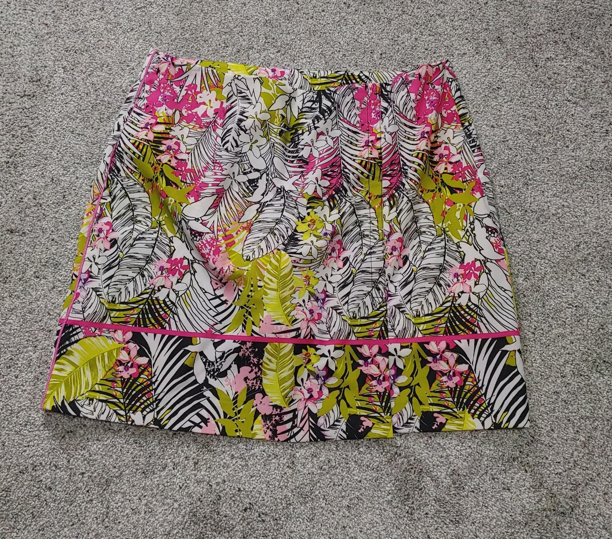 EP PRO Golf Skort Skirt Skorts Floral Pickleball Casual Stretch Pockets Women 8