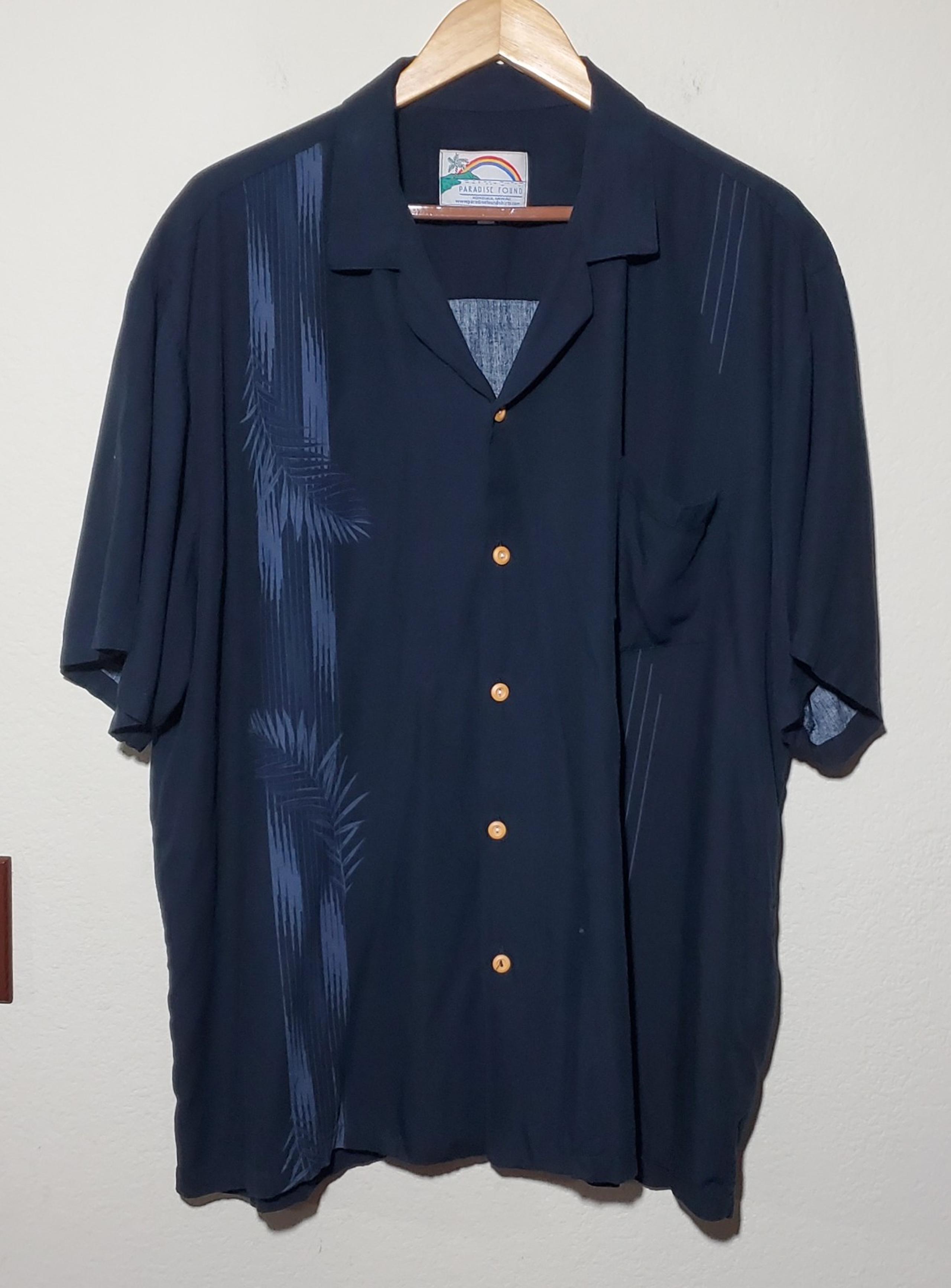 PARADISE FOUND Hawaiian Shirt Mens Size XL