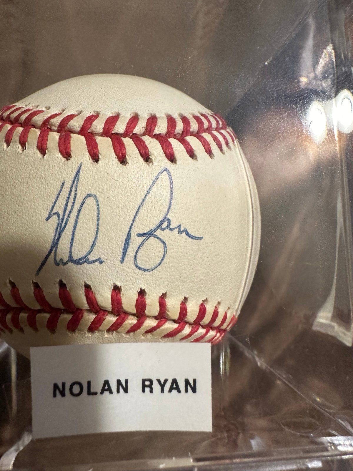 Nolan Ryan Autographed Baseball
