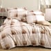 100% Cotton, Duvet Cover - 4 Piece Queen Bed Set with Button Closure