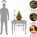 2Foot Majestic Fir Mini Christmas Tree with Lights