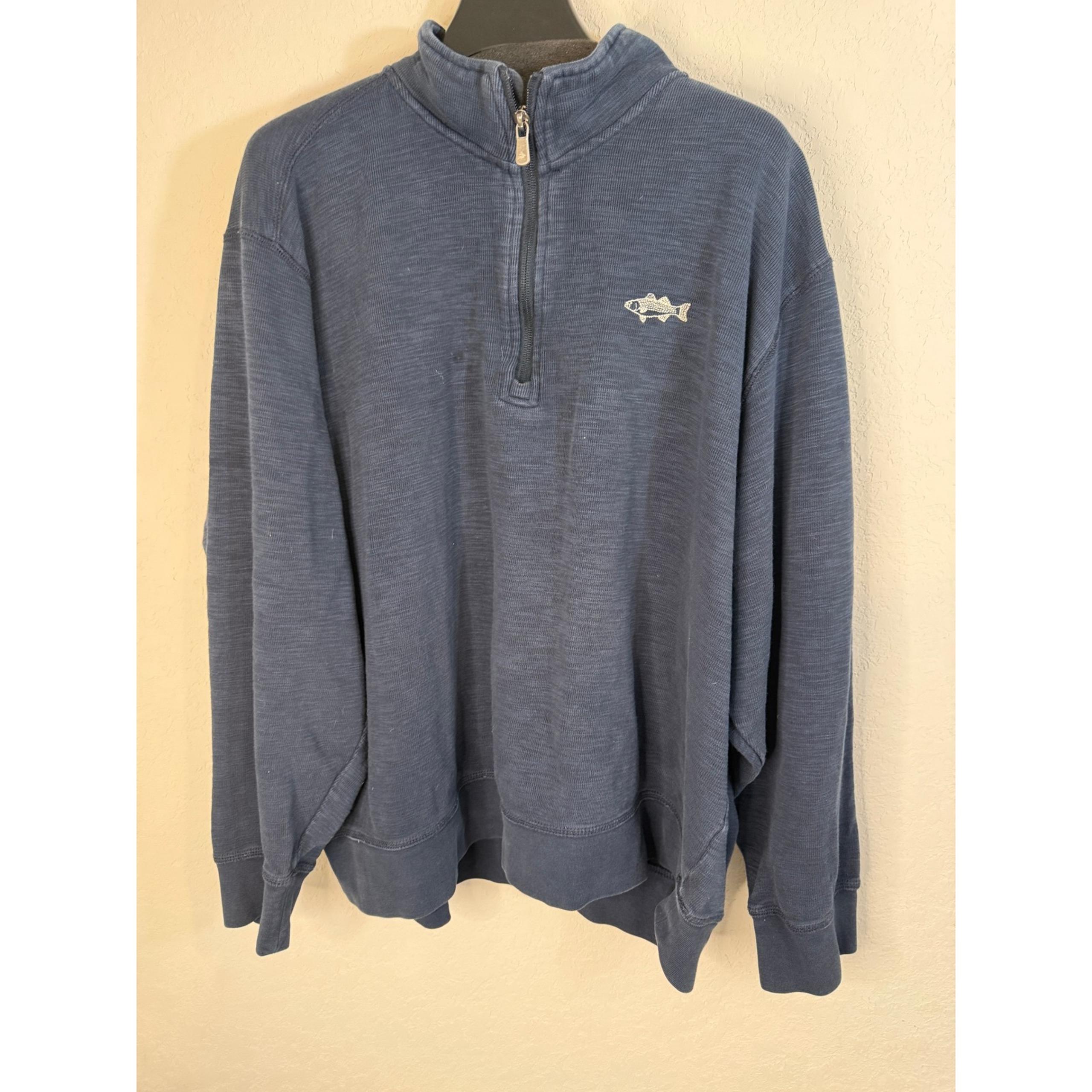 Orvis Navy Pullover jacket Henley Size XL { EXTRA LARGE }