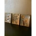 Set of 3 Art Glass Wall Decor, Floral, Bird, Dragon Fly Signed Regina Andrew