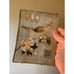 Set of 3 Art Glass Wall Decor, Floral, Bird, Dragon Fly Signed Regina Andrew