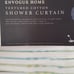 Envogue Home Designer Textured 100% Cotton Shower Curtain