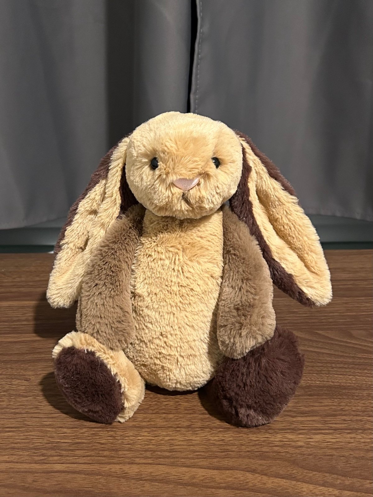 Jellycat Medium Original Bashful Patchwork Brown Bunny NWT
