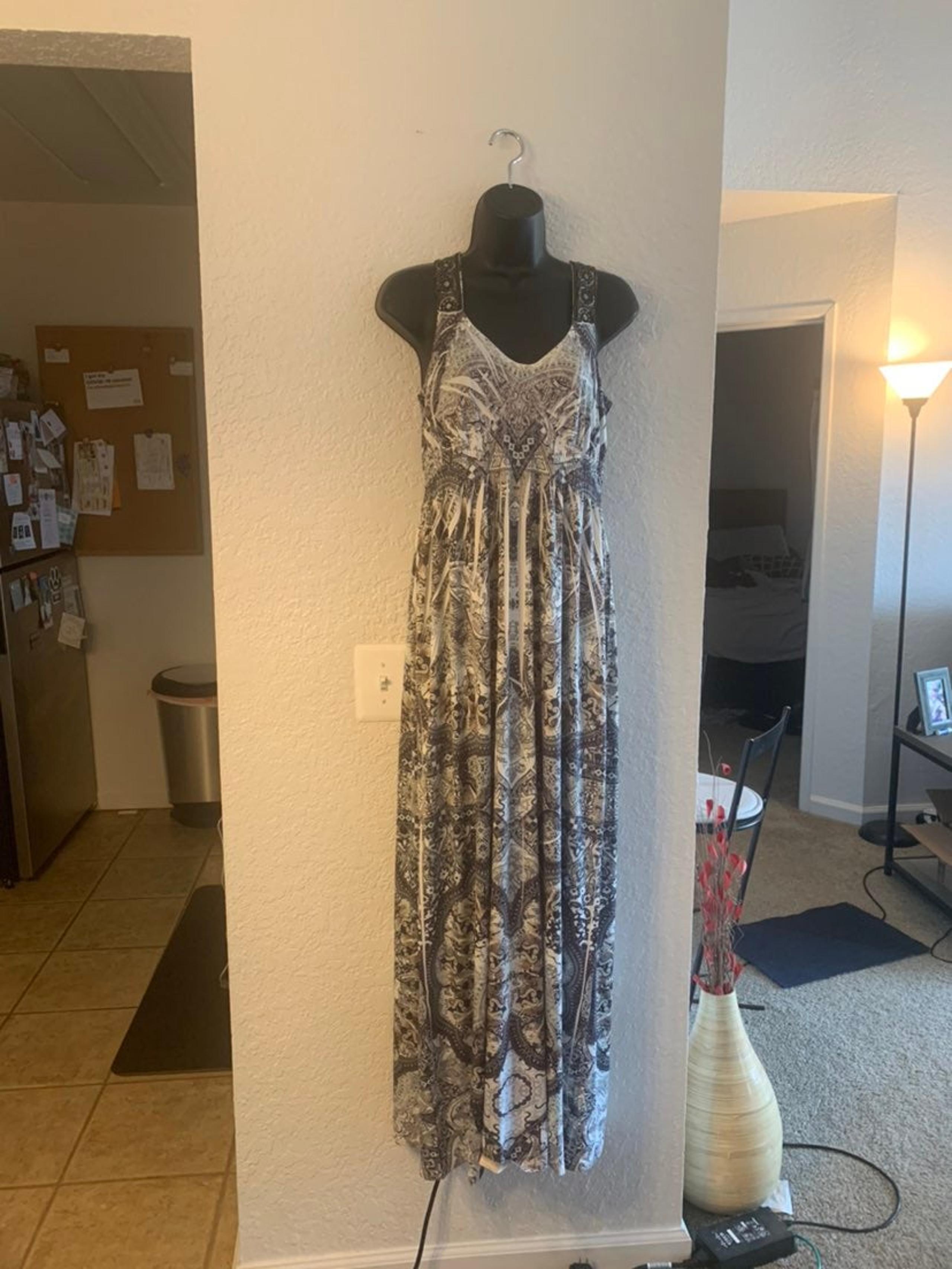 Apt.9 Maxi dress with beaded straps