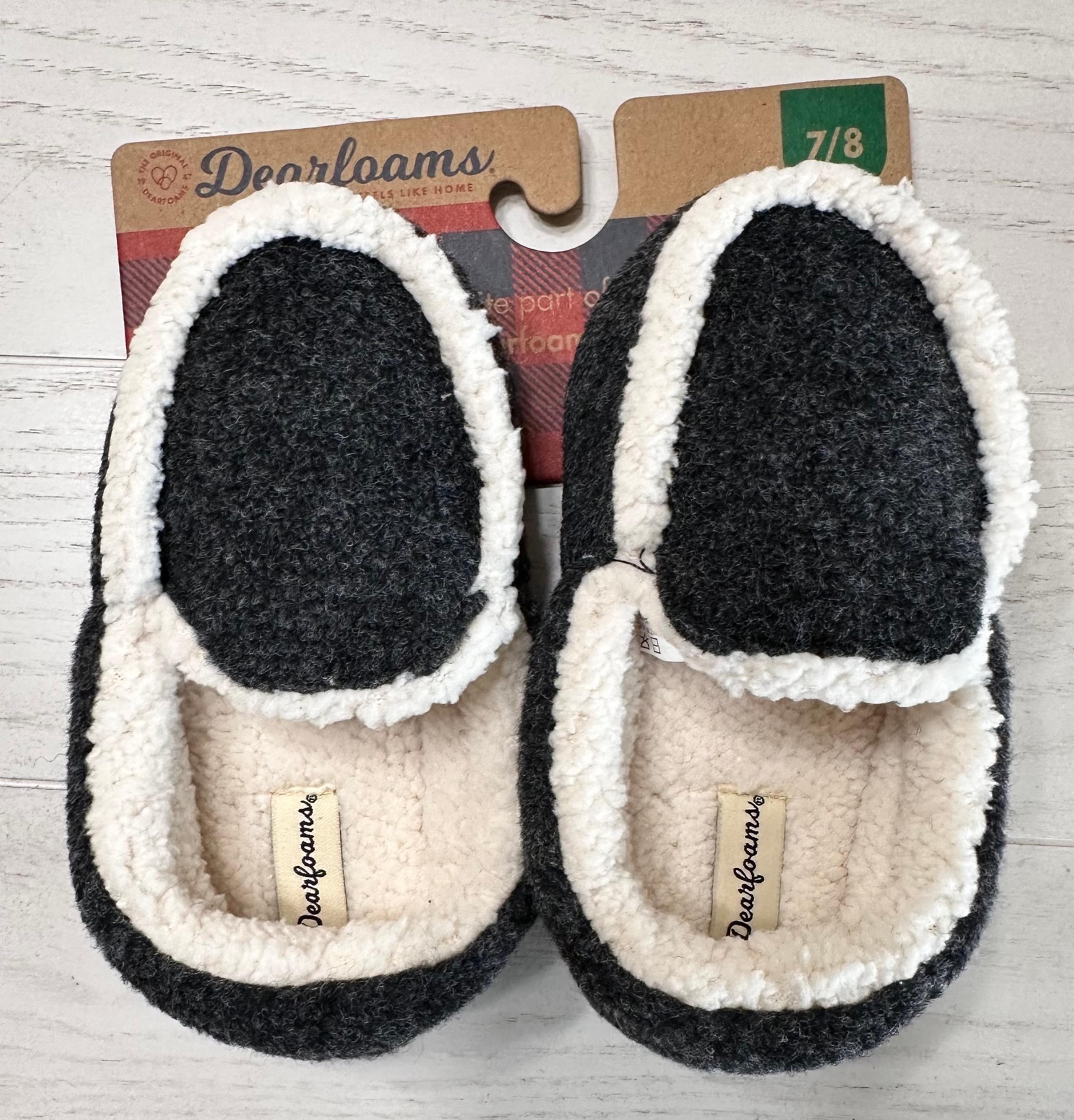 Dearfoams Child Moccasin Slipper NEW sz 7/8