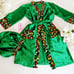 African print robe set