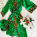 African print robe set