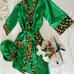 African print robe set