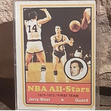 Jerry West 1972-1973 NBA All-Stars Collector’s Card