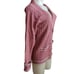 Women's Small Vintage 1970's Cardigan Sweater Collage Cable Knit Ringer Korea