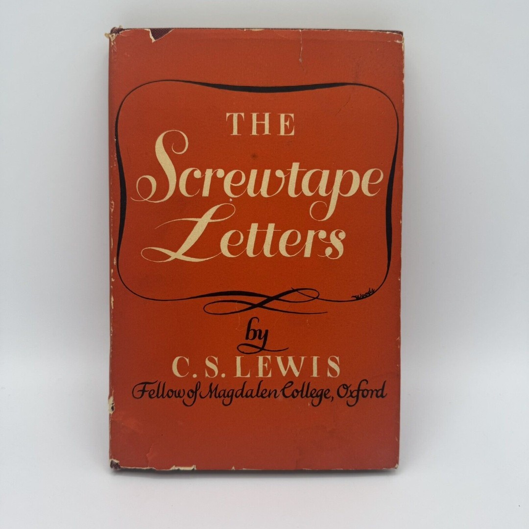 The Screwtape Letters by C. S. Lewis HBDJ 1951 Early 19th Printing Vintage Book