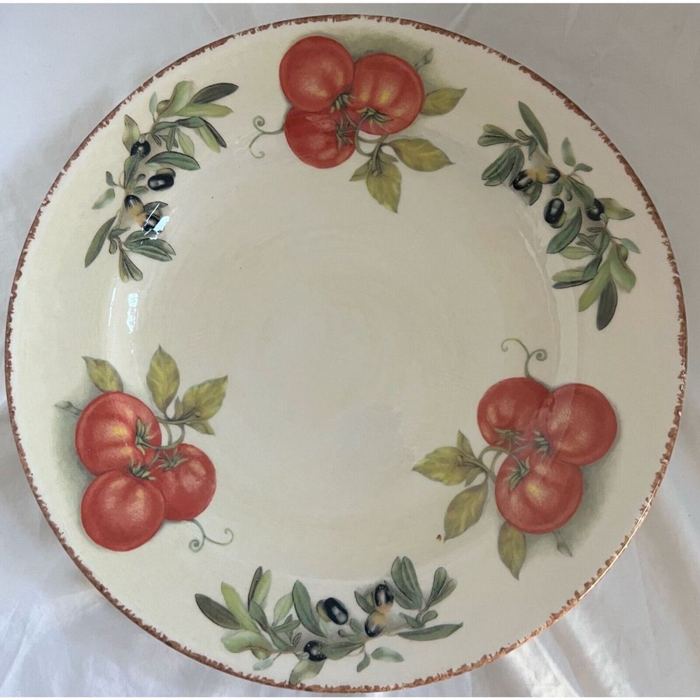 TIFFANY BOUTIQUE CERAMIC HAND PAINTED SERVING PLATTER