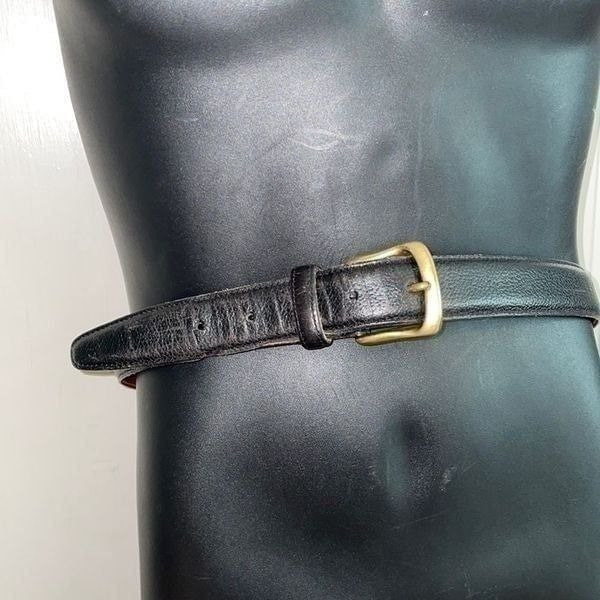 Coach black leather belt