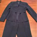 Evan Picone Blue/Black 2 piece Pantsuit, size 4P