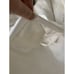 Vintage Dentelle Cottagecore Robe Wrap Lounger Large Lace Embroidery Satin White