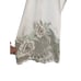 Vintage Dentelle Cottagecore Robe Wrap Lounger Large Lace Embroidery Satin White