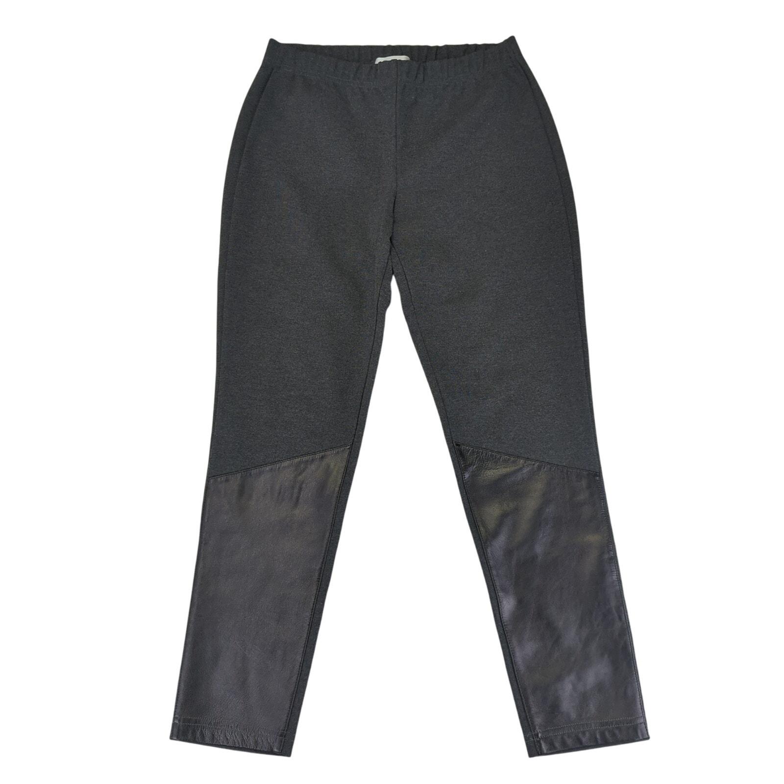 St. John Collection Casual Skinny Pants Leather Women's Medium Pull On Legging