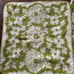 Vintage Cannon Retro green White Floral Sculpted Bath Towel with Fringe Bundle