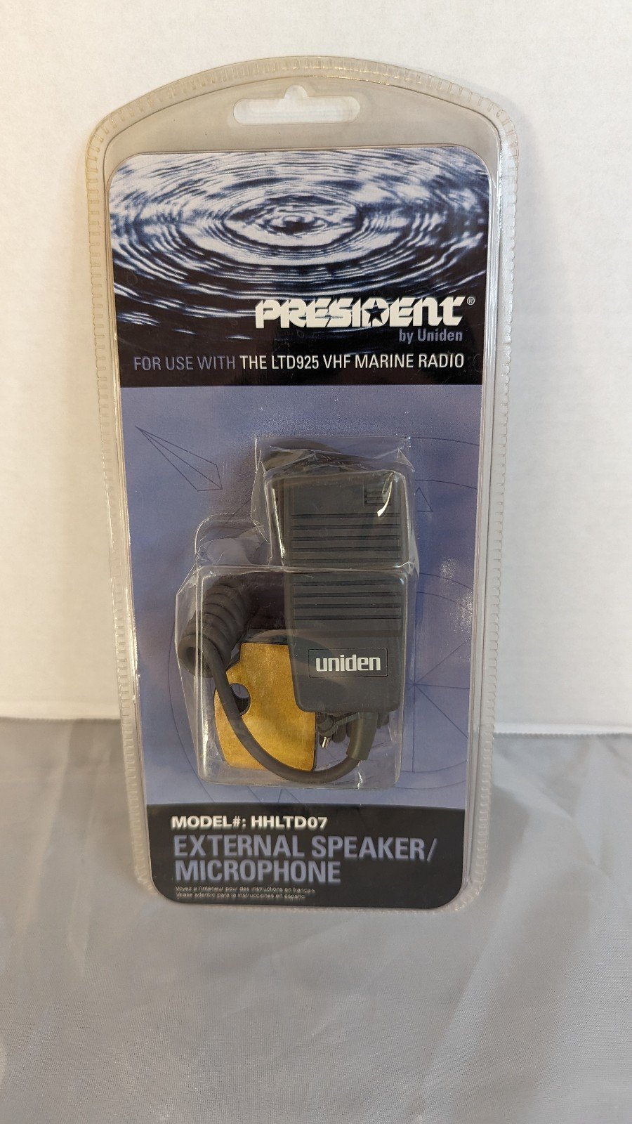 President HHLTD07 By Uniden External Speaker/Microphone For Marine Radio LTD925