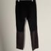 Derek Lam Women’s Leather Mix Black Pants