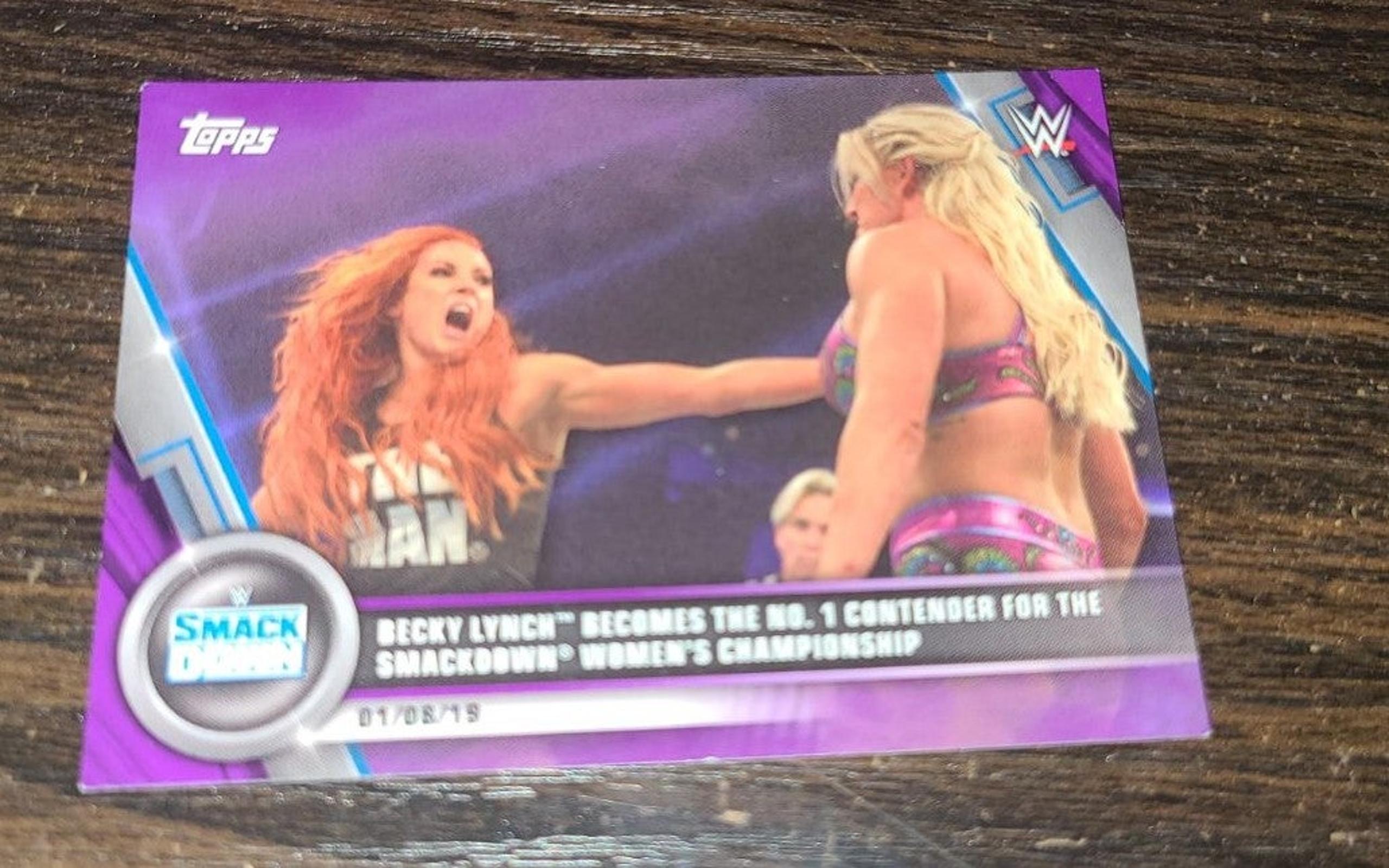 WWE WD BECKY LYNCH CARD #1 variant /99