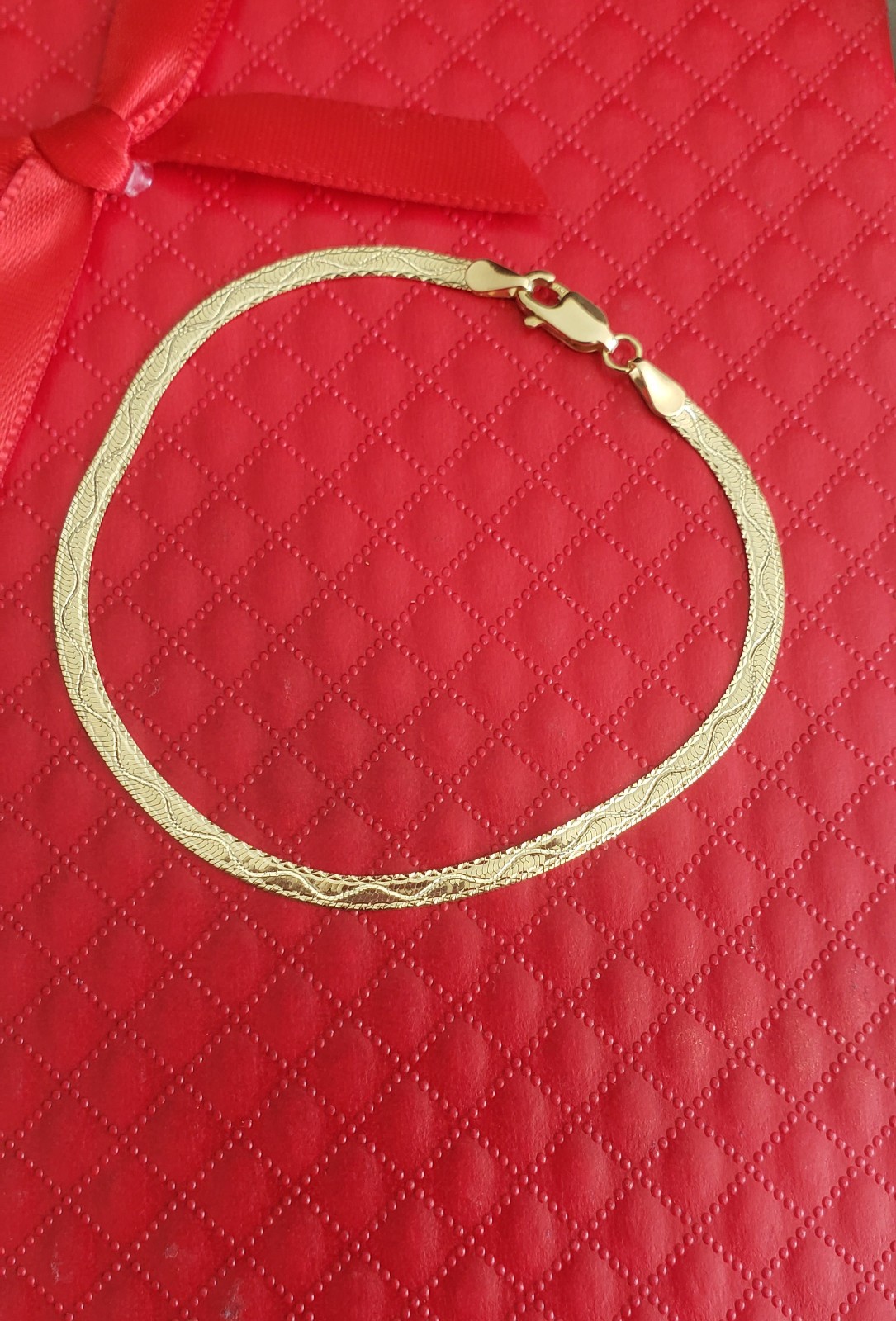 18k Flat Bracelet size7