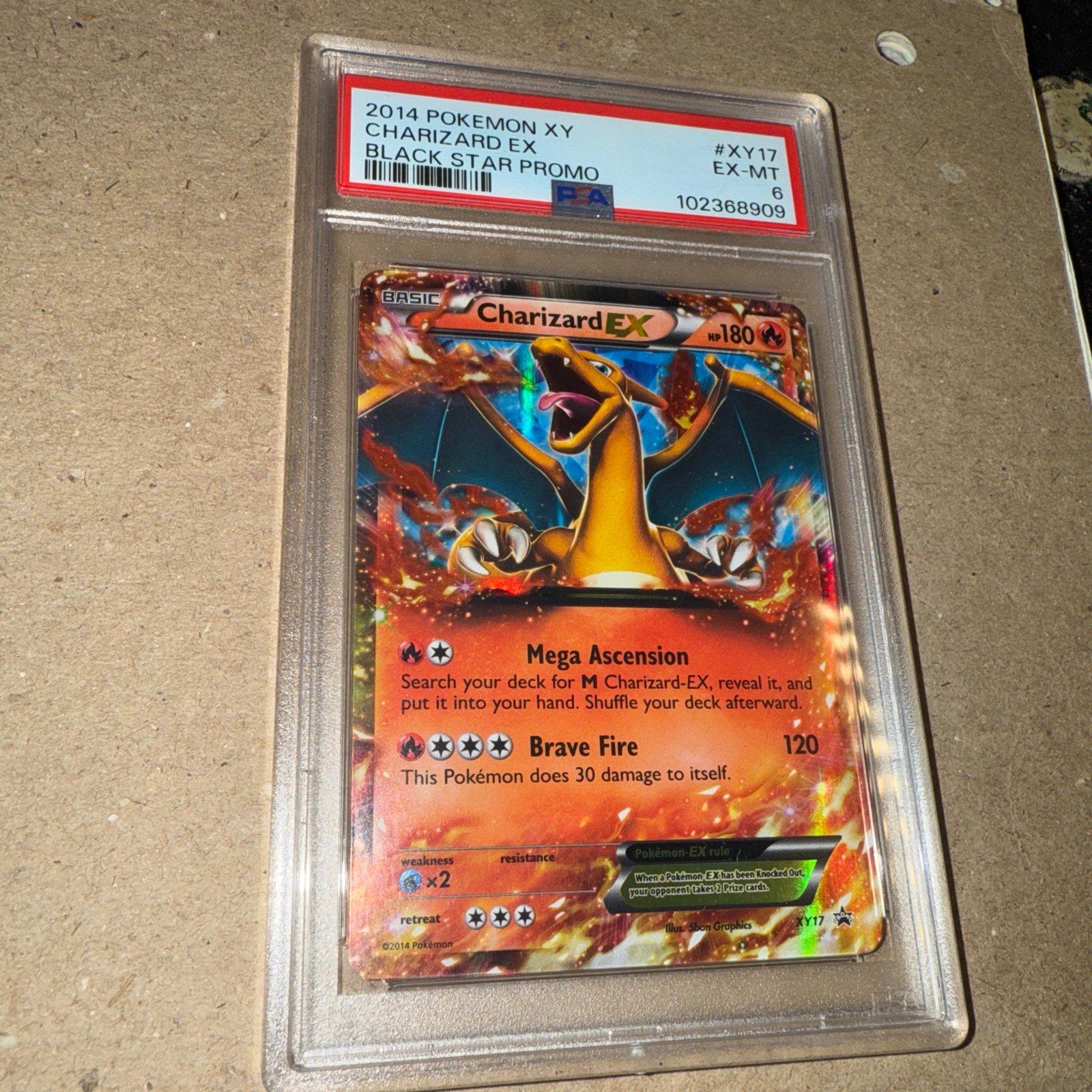 Pokemon2014 Charizard xy psa