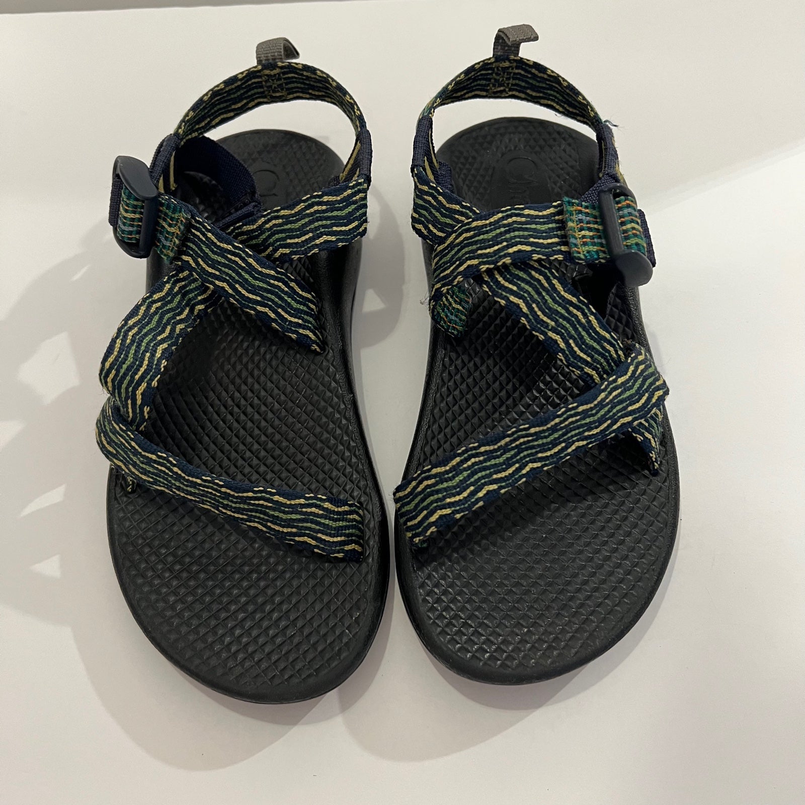 Chaco shops Sandals Shoes Green Yellow Blue Size 3