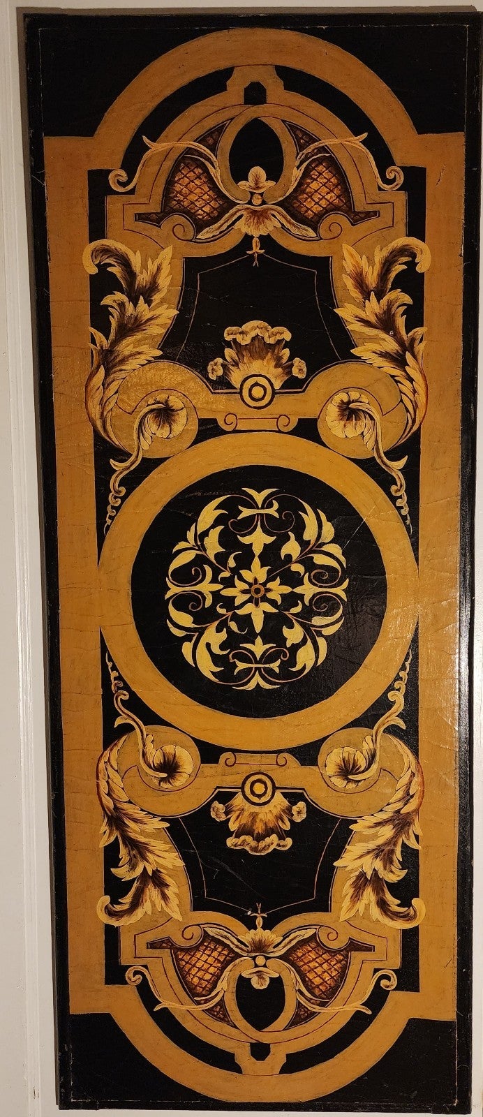 Vintage Huge Faux Tortoiseshell Decorative Wall Panel