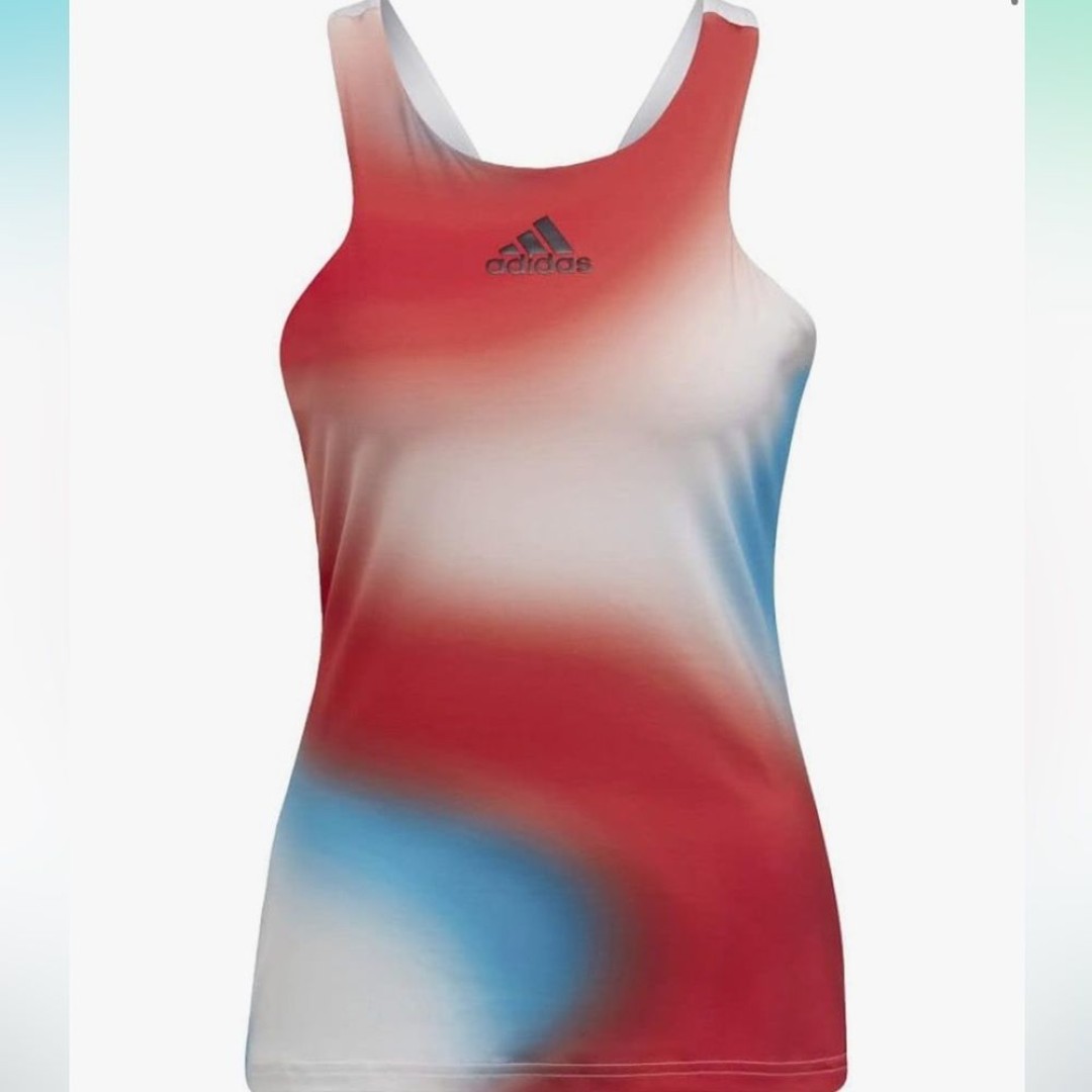NWT Adidas Women’s Breathable Slim Fir Tennis Y-Tank in size Small