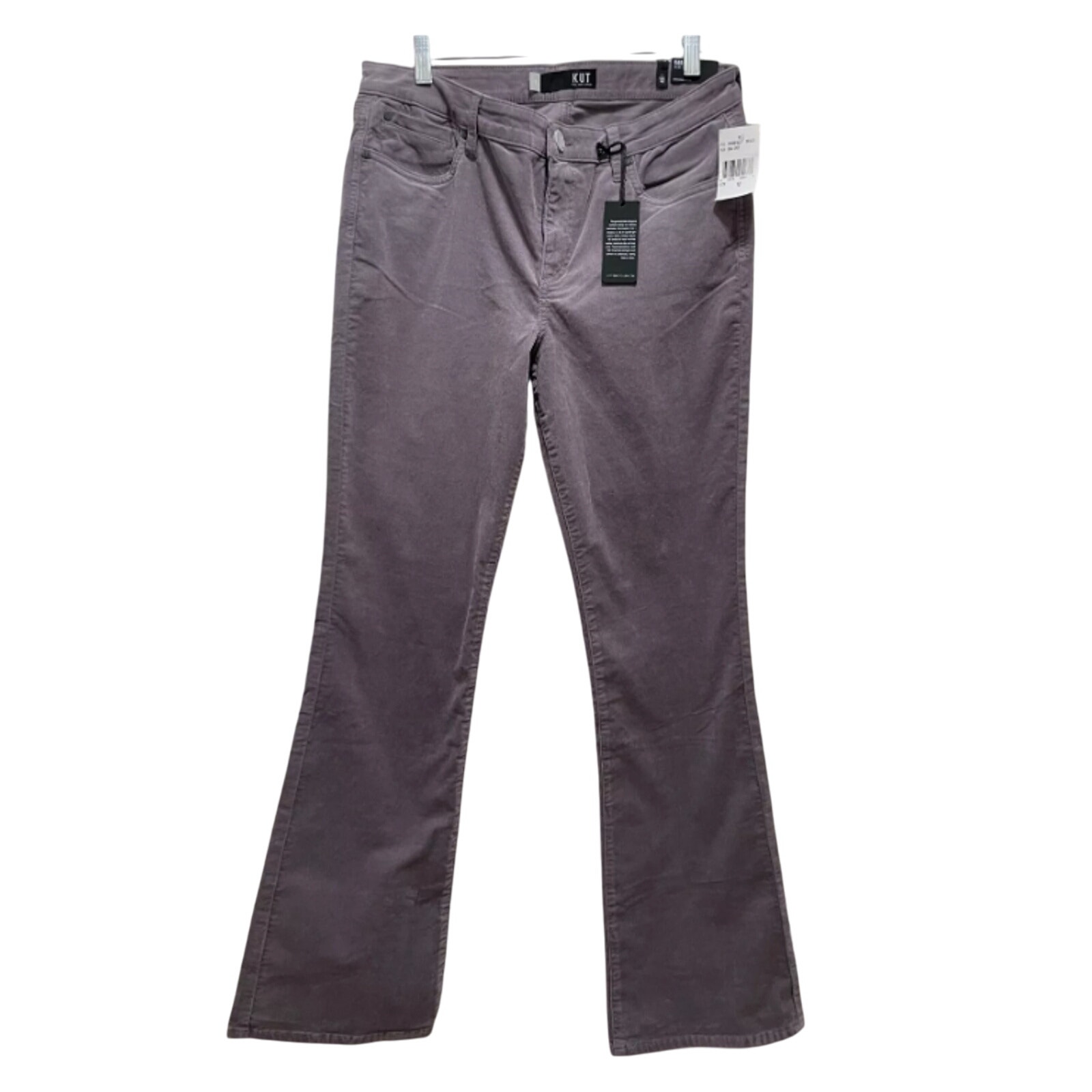 Kut from the Kloth NWT Karen Baby Bootcut Corduroy Grey Size 10 NEW