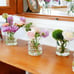 New 12Pcs 4inch Clear Glass Cylinder Vases, Flower & Candle Holders