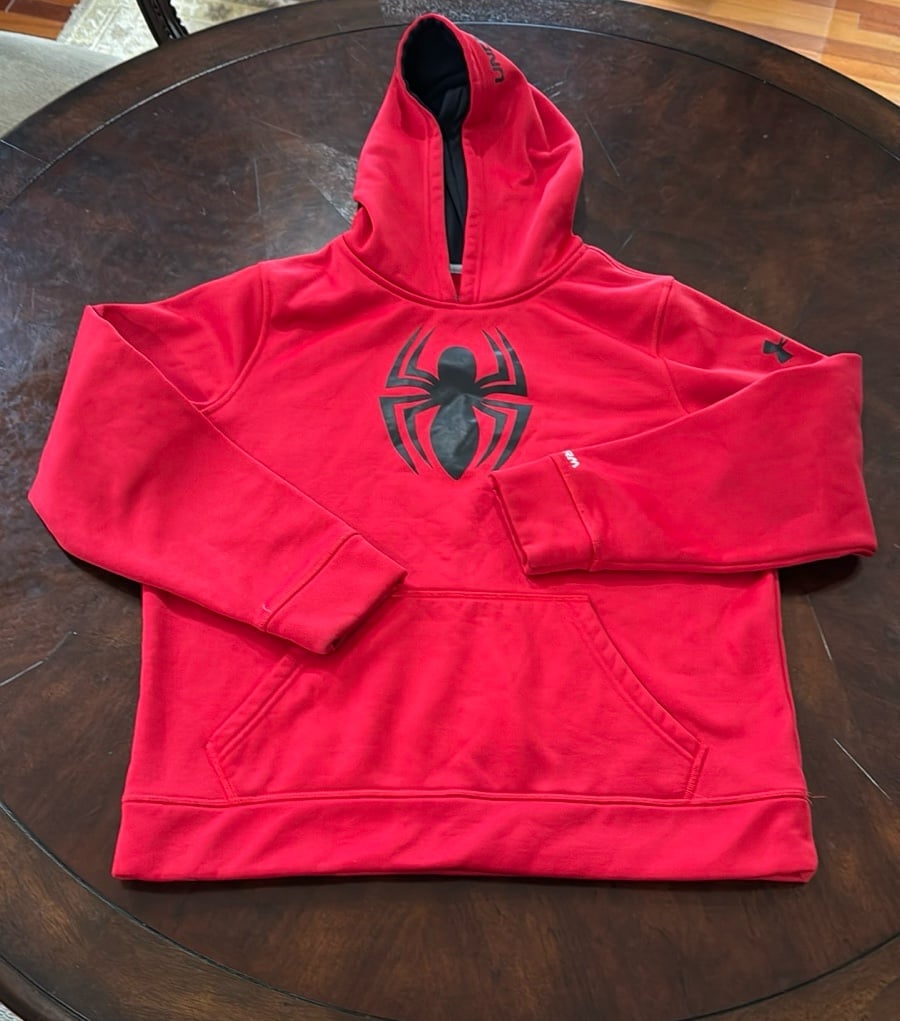 SPIDERMAN UNDER ARMOUR Youth Boys LARGE Hoodie
